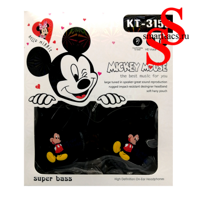 Детские наушники KT-3156 Mickey Mouse